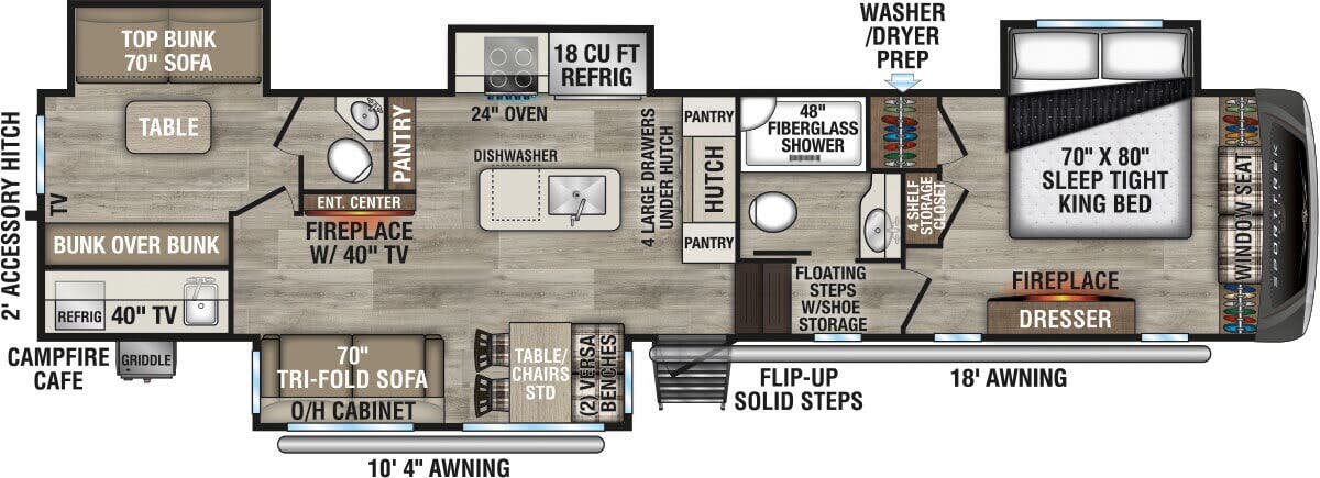 View 2025 Venture RV SportTrek 5 Touring Edition STTF354VBH complete specs and manufacturer brochures