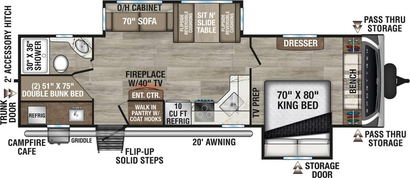 View 2025 Venture RV SportTrek ST292VBH complete specs and manufacturer brochures
