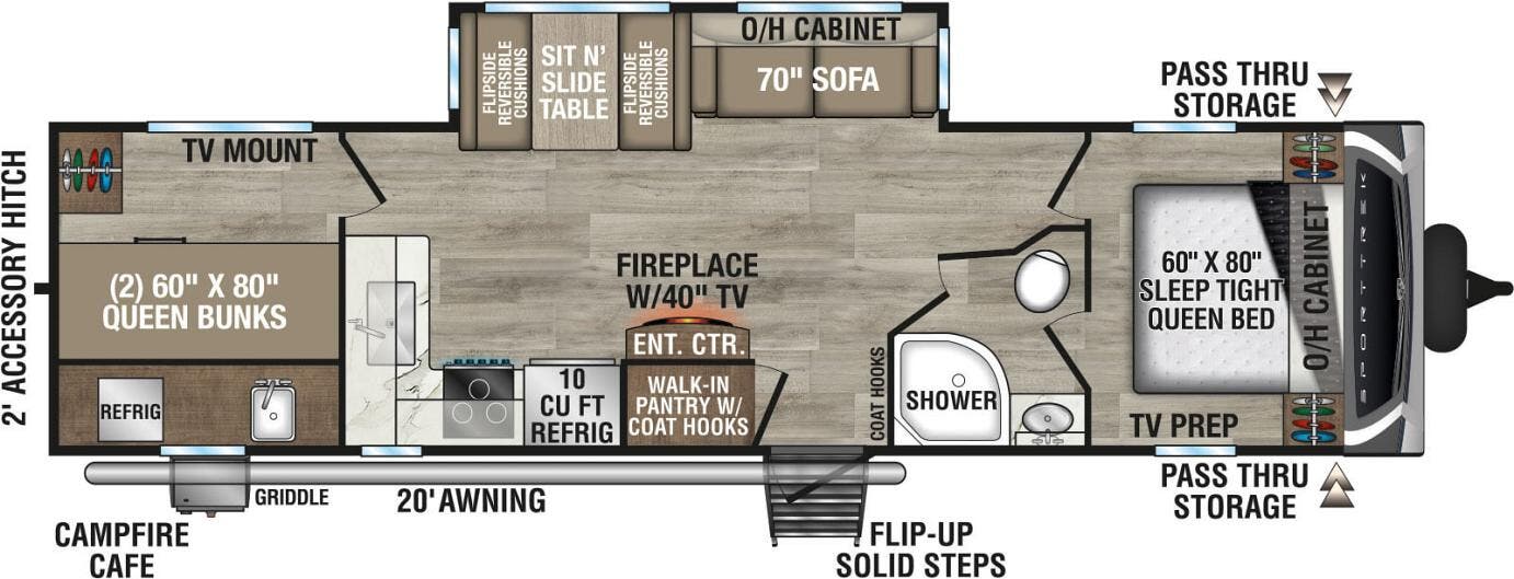 View 2025 Venture RV SportTrek ST301VTQ complete specs and manufacturer brochures