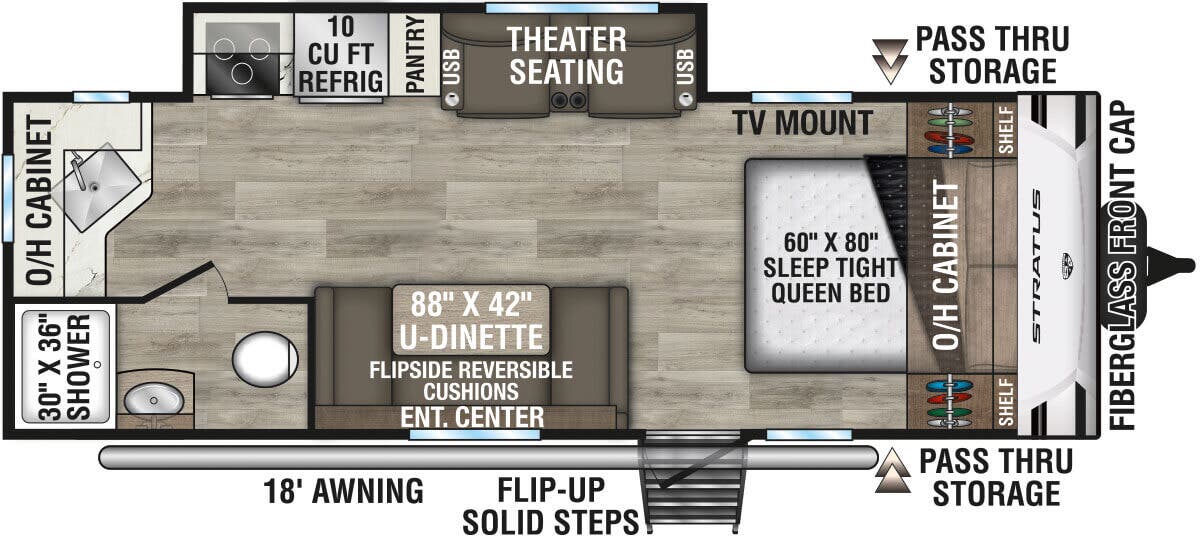 View 2025 Venture RV Stratus SR221VRK complete specs and manufacturer brochures