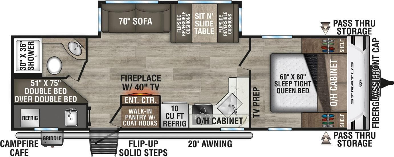 View 2025 Venture RV Stratus SR281VBH complete specs and manufacturer brochures