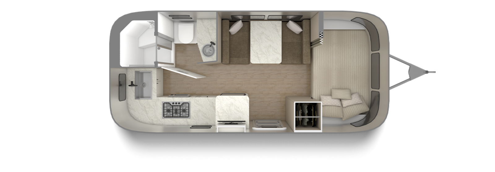 View 2026 Airstream Caravel 20FB complete specs and manufacturer brochures