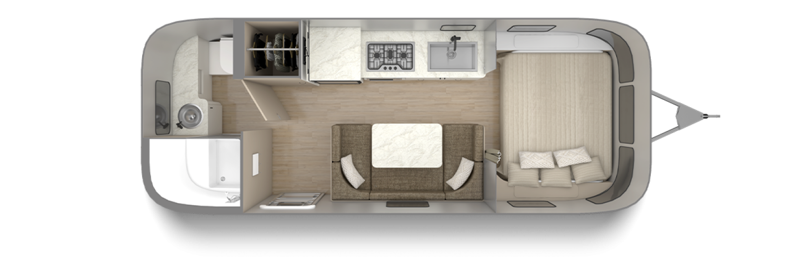 View 2026 Airstream Caravel 22FB complete specs and manufacturer brochures