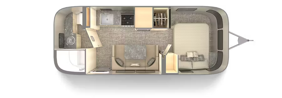 View 2026 Airstream Flying Cloud 23FB complete specs and manufacturer brochures