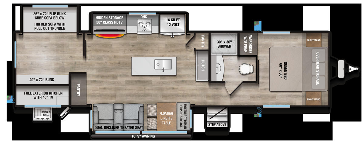 View 2026 Alliance RV Avenue 333BH complete specs and manufacturer brochures