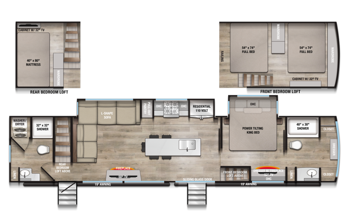 View 2026 Alliance RV Benchmark 44LFT complete specs and manufacturer brochures