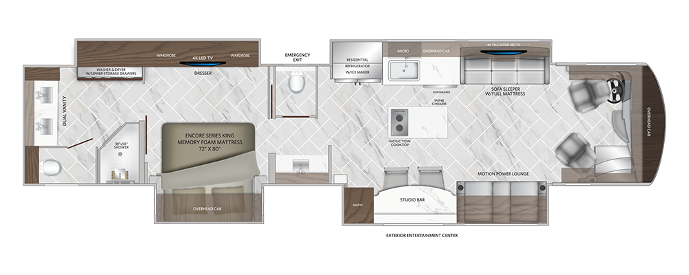 View 2026 American Coach American Dream 45D complete specs and manufacturer brochures