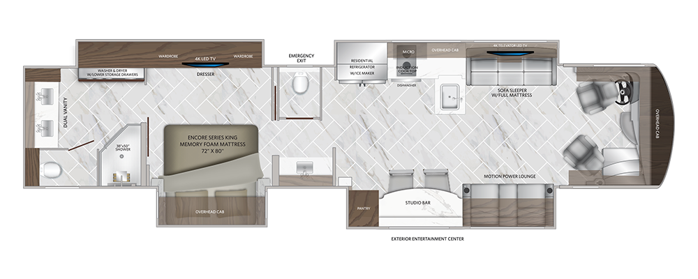 View 2026 American Coach American Dream 45P complete specs and manufacturer brochures
