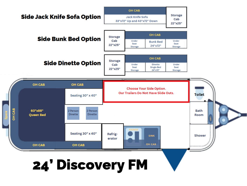 View 2026 Casita Discovery FM complete specs and manufacturer brochures