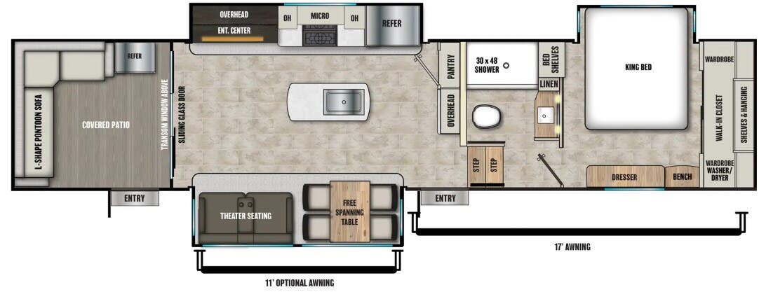 View 2026 Coachmen Brookstone 318RLL complete specs and manufacturer brochures