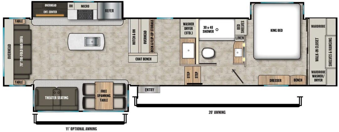 View 2026 Coachmen Brookstone 370RLLO complete specs and manufacturer brochures