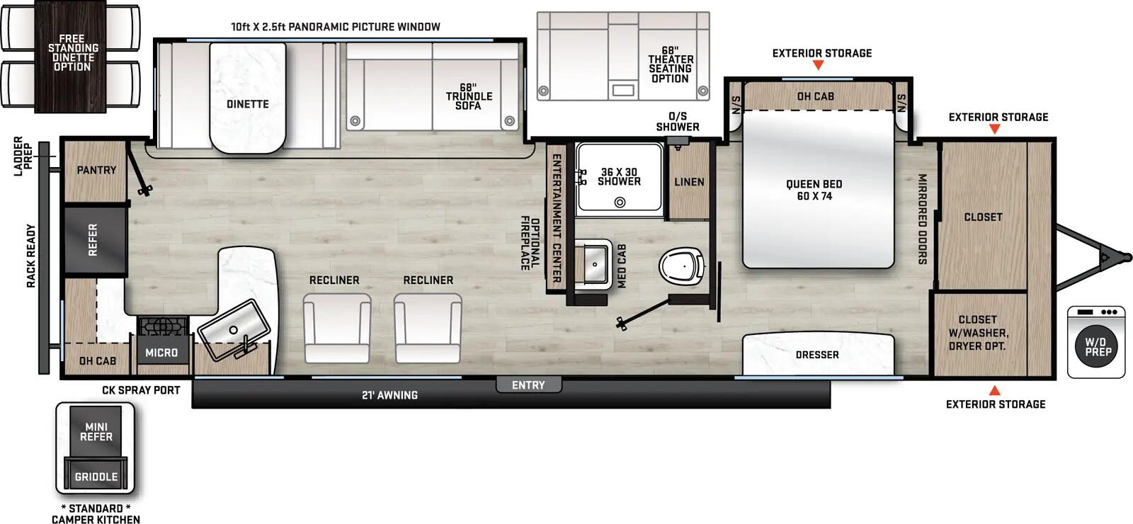 View 2026 Coachmen Catalina Legacy Edition 303RKDS complete specs and manufacturer brochures