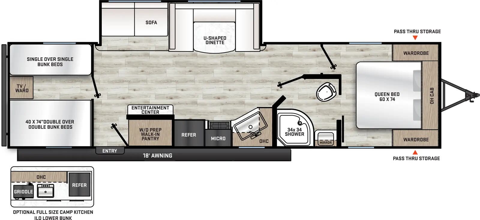 View 2026 Coachmen Catalina Summit Series 8 281QBUNK complete specs and manufacturer brochures