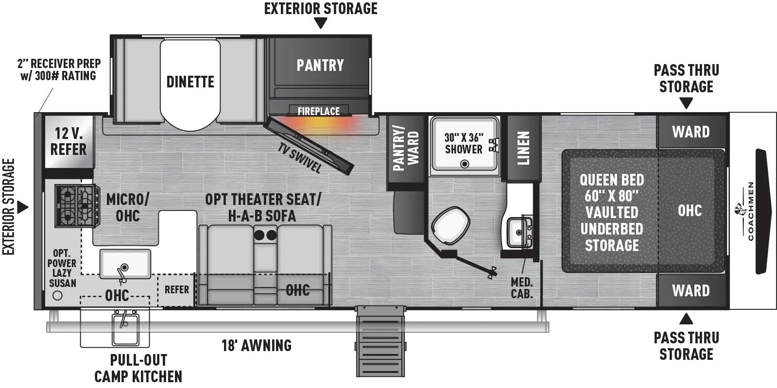 View 2026 Coachmen Freedom Express Ultra Lite 274RKS complete specs and manufacturer brochures