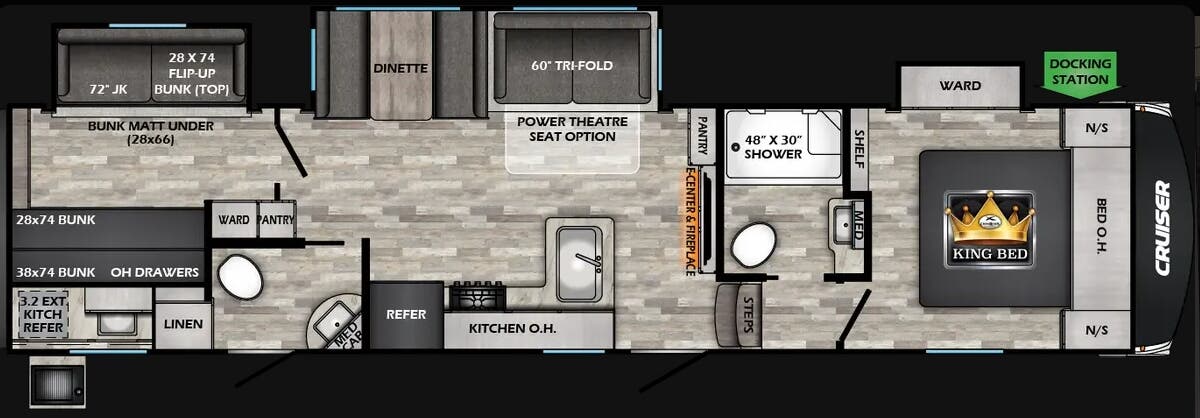 View 2026 CrossRoads Cruiser 32BH complete specs and manufacturer brochures