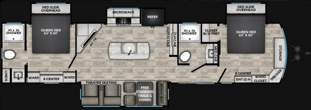 View 2026 CrossRoads Hampton 378DBB complete specs and manufacturer brochures