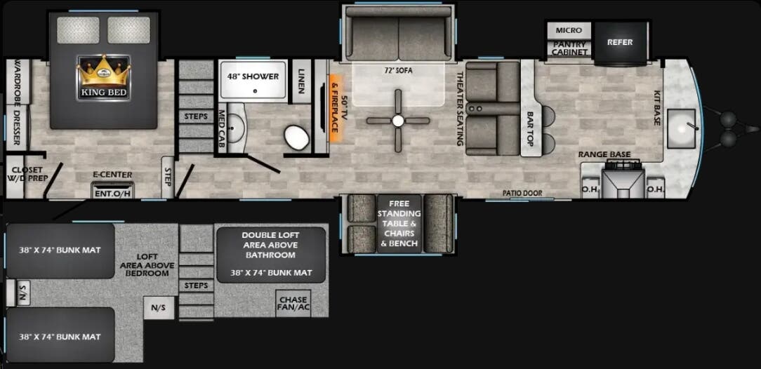 View 2026 CrossRoads Hampton 388FKL complete specs and manufacturer brochures
