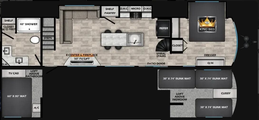 View 2026 CrossRoads Hampton 390PVL complete specs and manufacturer brochures