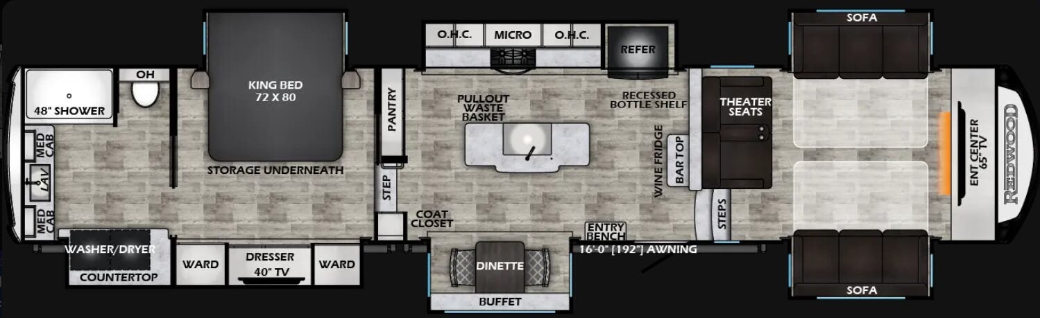 View 2026 CrossRoads Redwood 420FL complete specs and manufacturer brochures