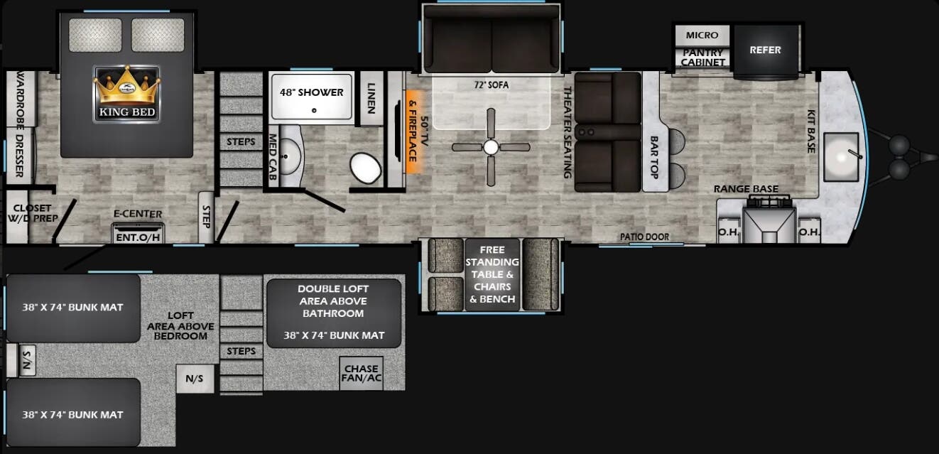 View 2026 CrossRoads Redwood Regency 3881FKL complete specs and manufacturer brochures