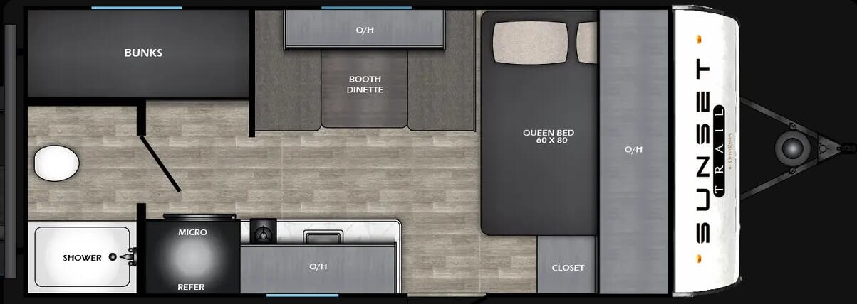 View 2026 CrossRoads Sunset Trail Select 17BHS complete specs and manufacturer brochures