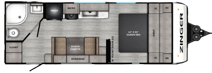 View 2026 CrossRoads Zinger Lite 190RB complete specs and manufacturer brochures