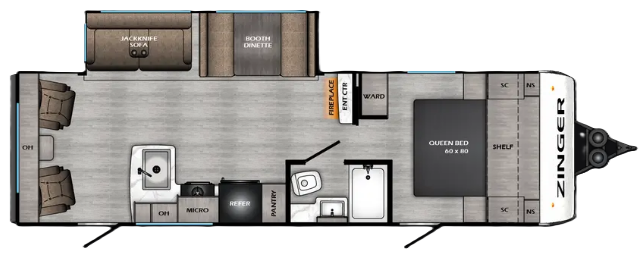 View 2026 CrossRoads Zinger Lite 260RL complete specs and manufacturer brochures