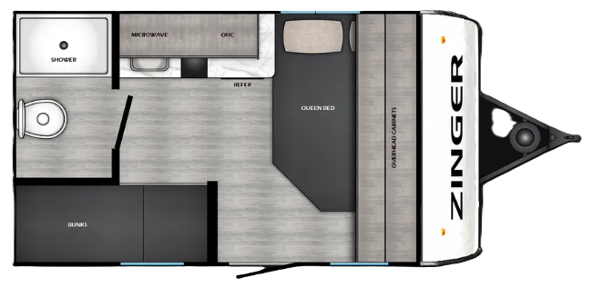 View 2026 CrossRoads Zinger Lite Mini 12BH complete specs and manufacturer brochures