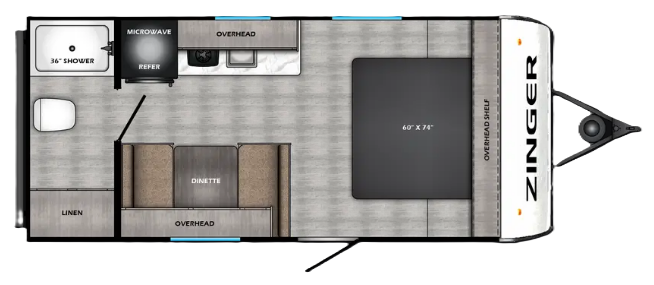 View 2026 CrossRoads Zinger Lite Mini 18RB complete specs and manufacturer brochures