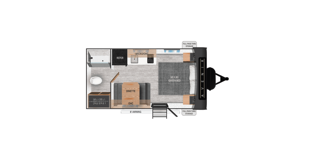 View 2026 Cruiser RV Avenir A-17RB complete specs and manufacturer brochures
