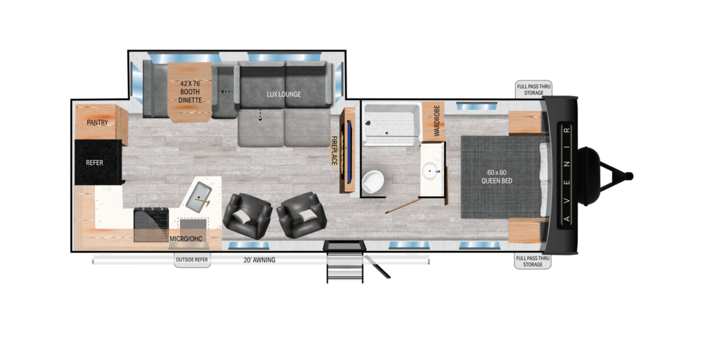 View 2026 Cruiser RV Avenir A-29RK complete specs and manufacturer brochures
