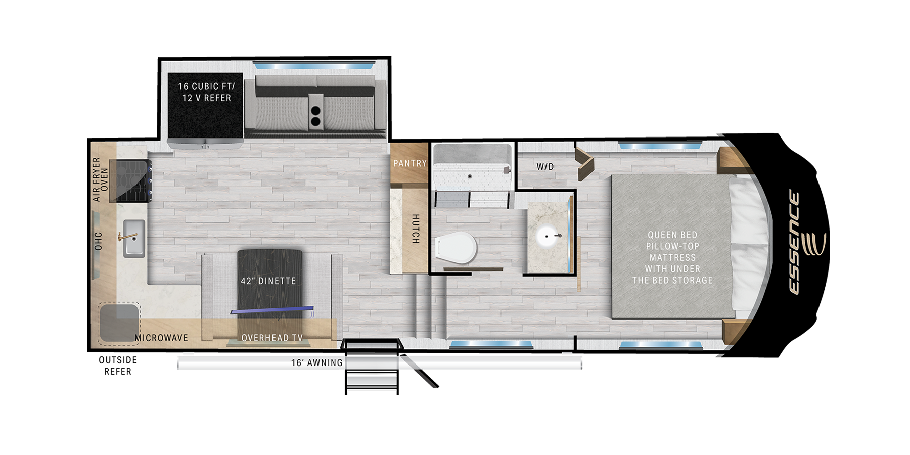 View 2026 Cruiser RV Essence E-25RK complete specs and manufacturer brochures