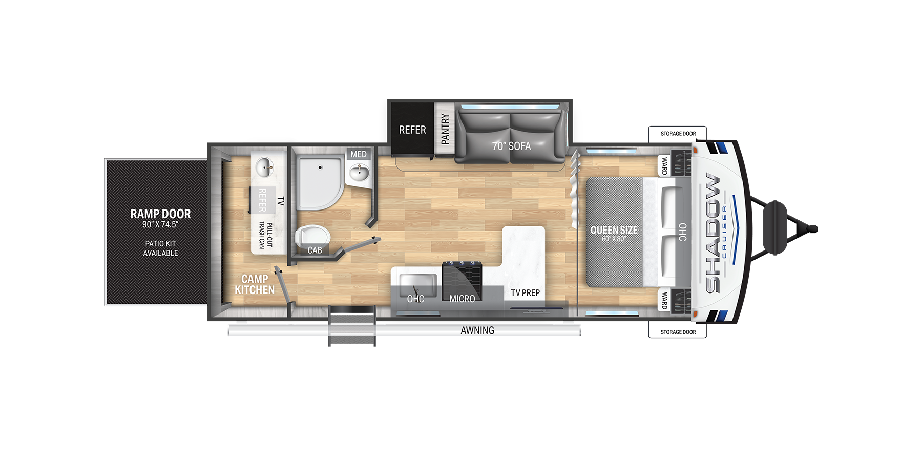 View 2026 Cruiser RV Shadow Cruiser 240RPD complete specs and manufacturer brochures
