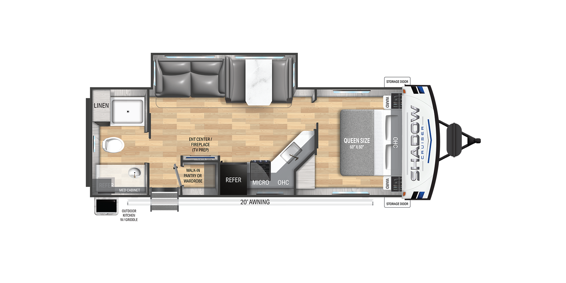 View 2026 Cruiser RV Shadow Cruiser 261RB complete specs and manufacturer brochures