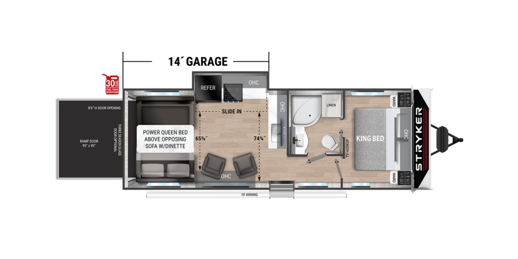 View 2026 Cruiser RV Stryker ST2614 complete specs and manufacturer brochures