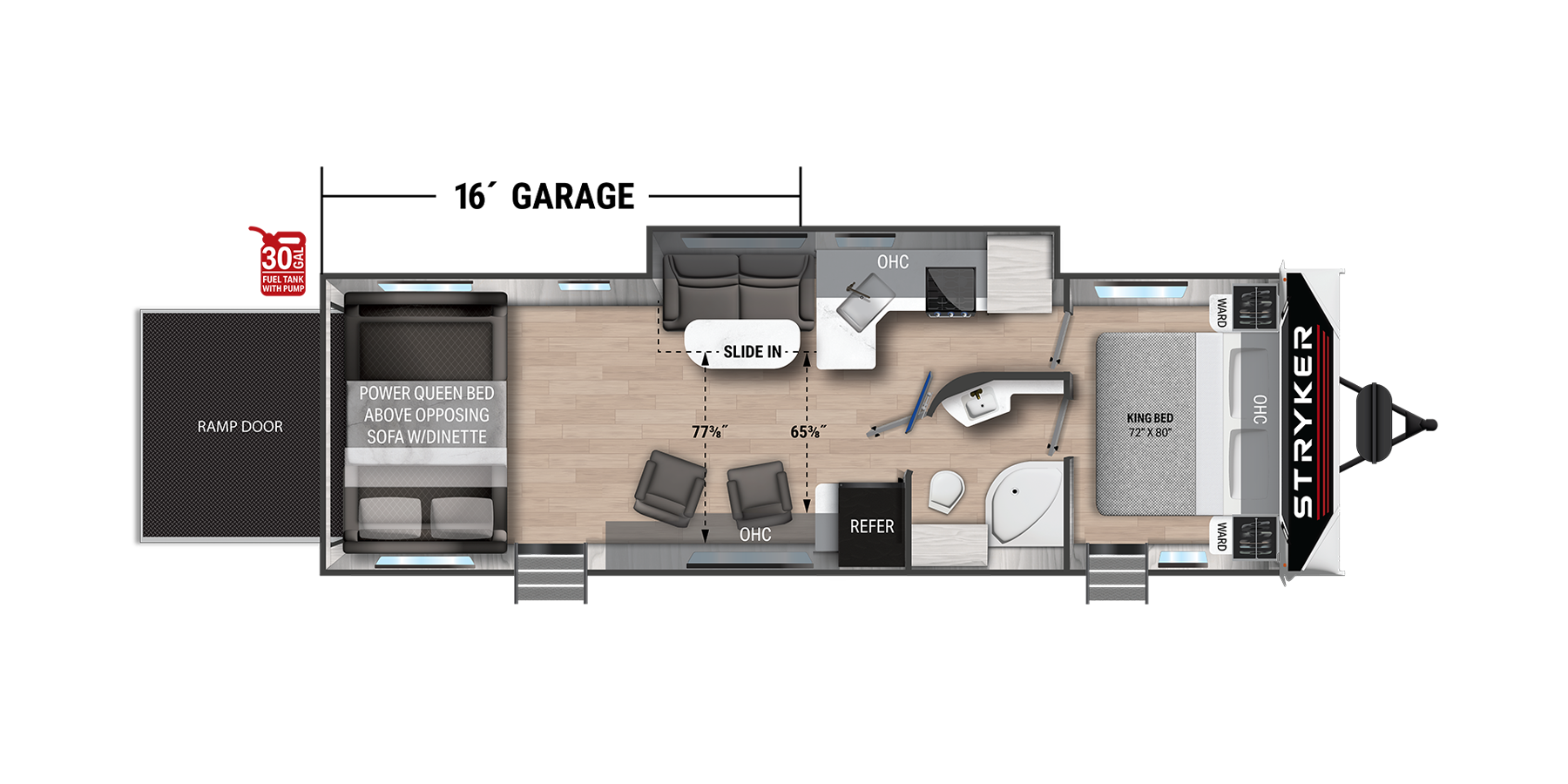 View 2026 Cruiser RV Stryker ST2916 complete specs and manufacturer brochures
