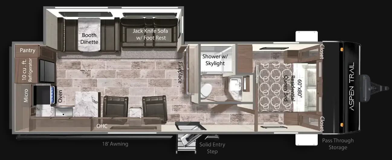 View 2026 Dutchmen Aspen Trail 2880RKS complete specs and manufacturer brochures
