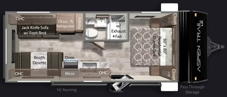 View 2026 Dutchmen Aspen Trail LE 21RD complete specs and manufacturer brochures