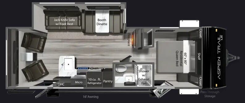 View 2026 Dutchmen Aspen Trail LE 26RL complete specs and manufacturer brochures