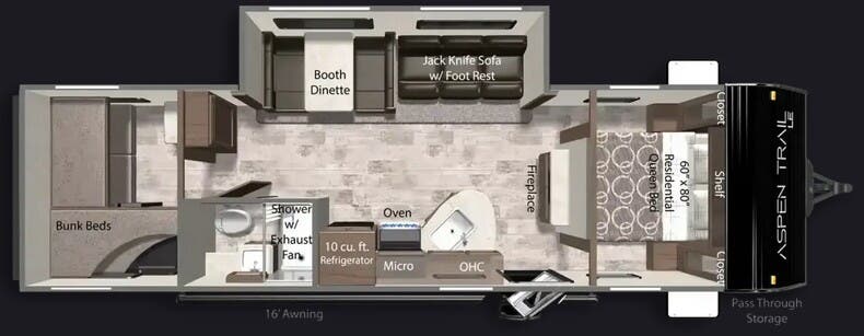 View 2026 Dutchmen Aspen Trail LE 29BH complete specs and manufacturer brochures