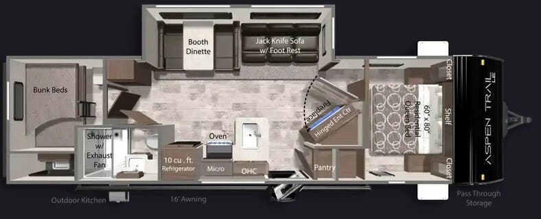 View 2026 Dutchmen Aspen Trail LE 29TB complete specs and manufacturer brochures