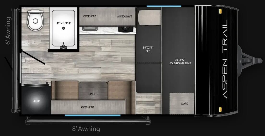 View 2026 Dutchmen Aspen Trail Mini 13FB complete specs and manufacturer brochures