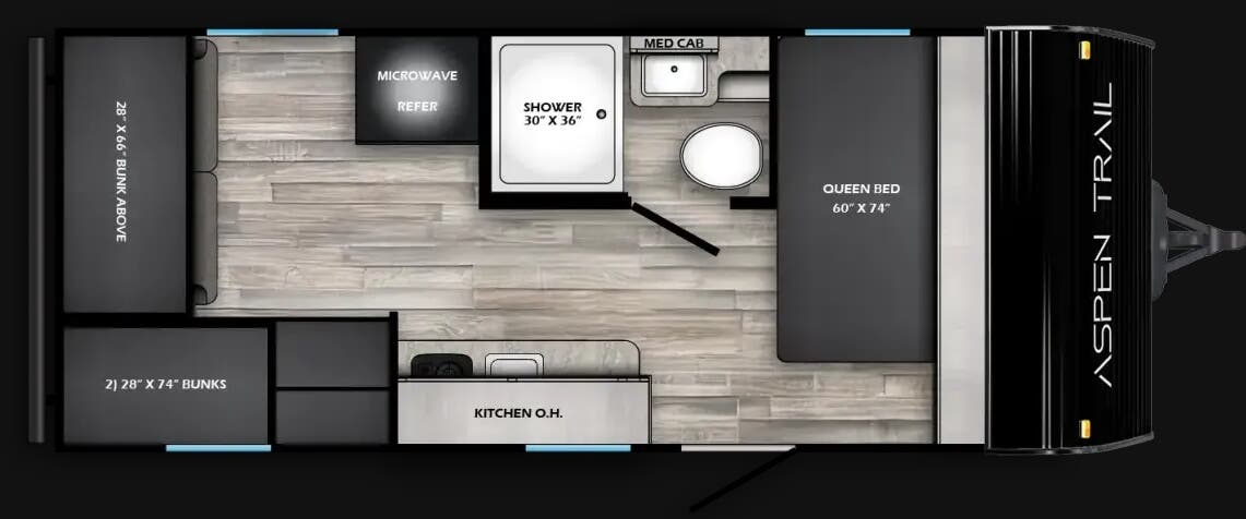 View 2026 Dutchmen Aspen Trail Mini 17QB complete specs and manufacturer brochures