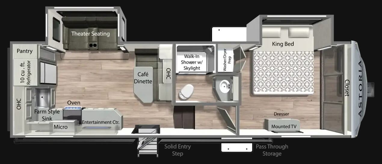 View 2026 Dutchmen Astoria 260RK complete specs and manufacturer brochures