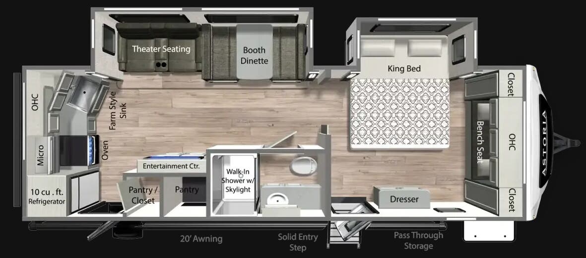 View 2026 Dutchmen Astoria 2623RK complete specs and manufacturer brochures