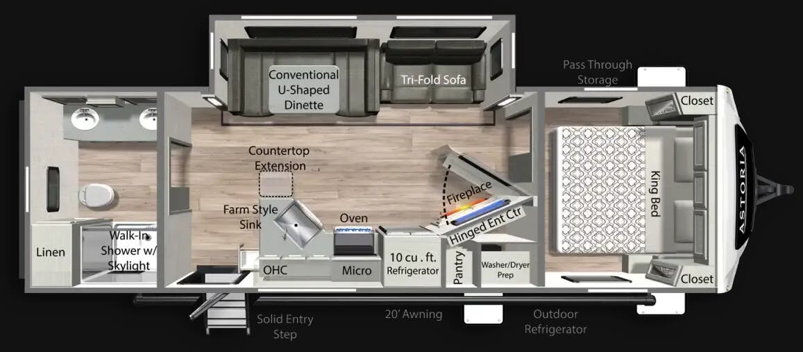 View 2026 Dutchmen Astoria 2703RB complete specs and manufacturer brochures