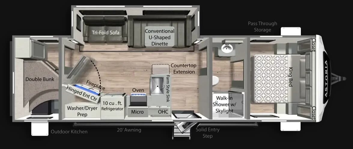 View 2026 Dutchmen Astoria 2903BH complete specs and manufacturer brochures