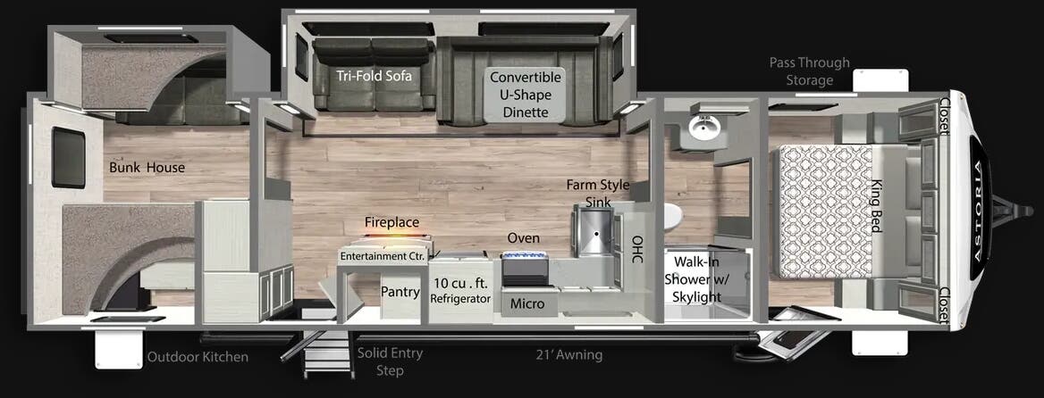 View 2026 Dutchmen Astoria 3203BH complete specs and manufacturer brochures