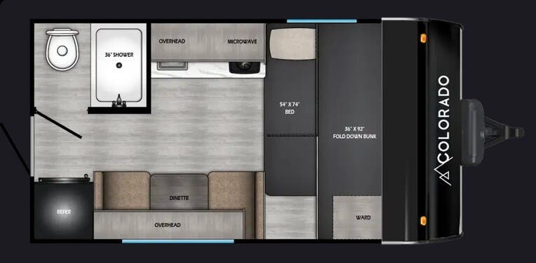 View 2026 Dutchmen Colorado 13FBC complete specs and manufacturer brochures