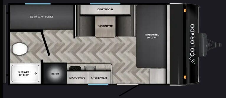 View 2026 Dutchmen Colorado 17BHC complete specs and manufacturer brochures